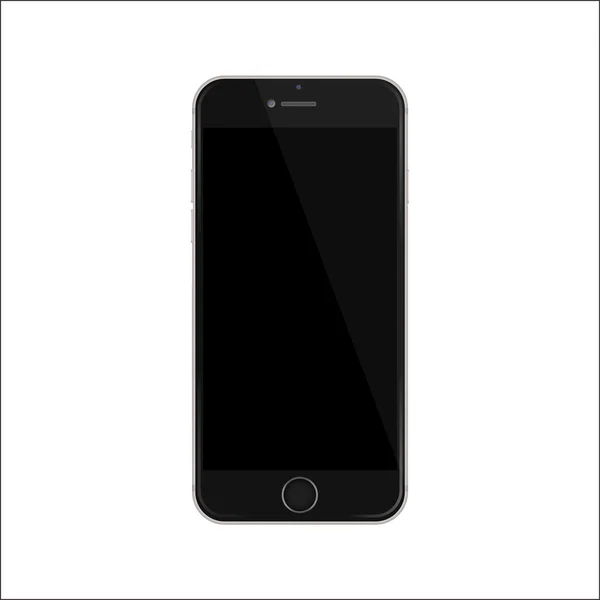 Nuova versione di nero sottile smartphone . — Vettoriale Stock
