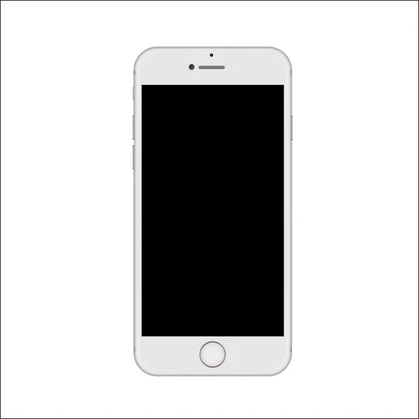 Nowa wersja biały cienki smartphone. — Wektor stockowy