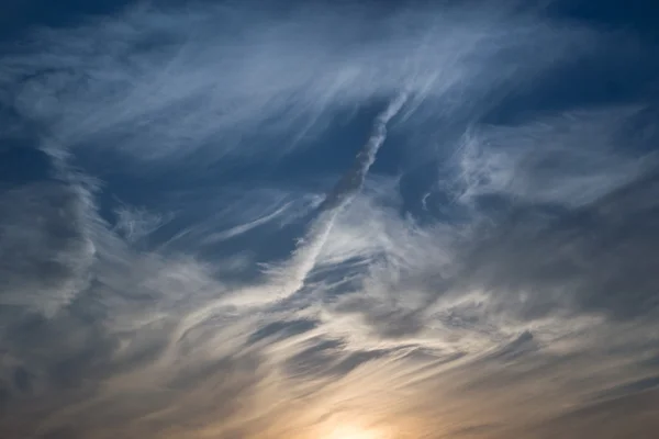 Sunset in the evening sky — Stock Photo, Image