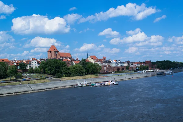 Toruń - waterfront — Zdjęcie stockowe