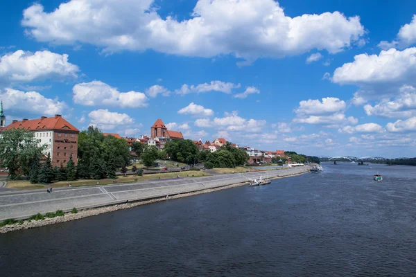 Toruń - waterfront — Zdjęcie stockowe