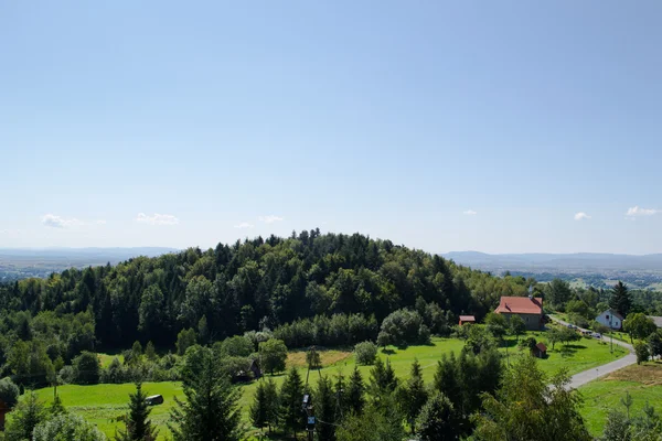 Felsen bewaldet, Polen — Stockfoto