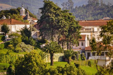 Portekiz 'in Coimbra şehrinin Panoraması.