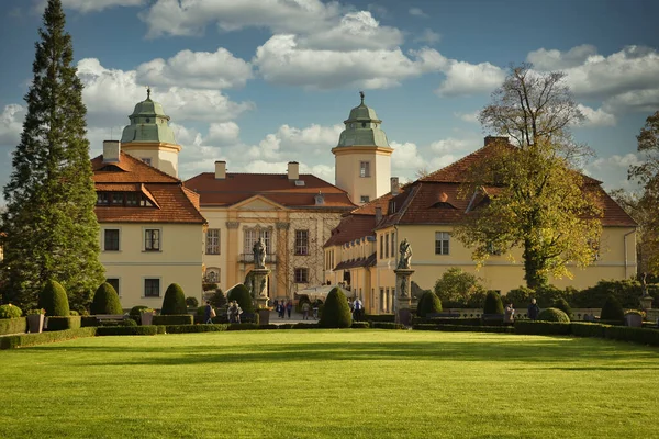 Κάστρο Ksiaz Είναι Ένα Από Μεγαλύτερα Κάστρα Στην Πολωνία Και — Φωτογραφία Αρχείου