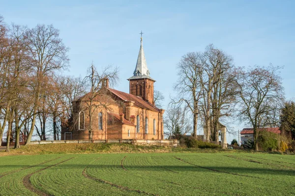 Katolska Kyrkan Byn Gorka Pabianicka Polen — Stockfoto