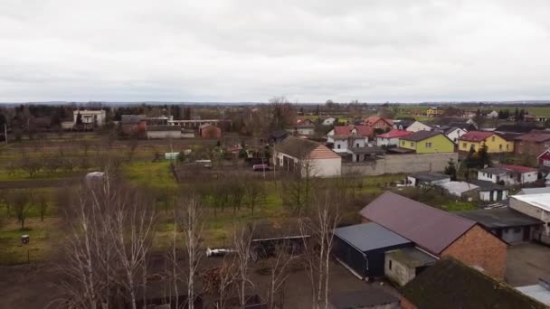 Orta Polonya Küçük Bir Köy — Stok video