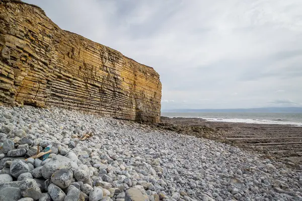 Beautiful Rocky Coast Wales — Stock Photo, Image