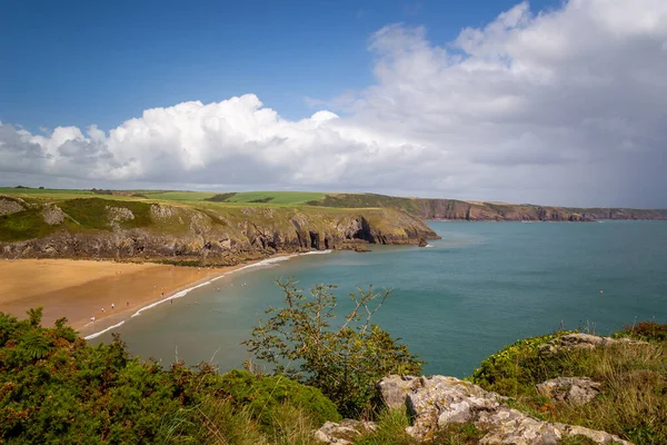 Belle Côte Rocheuse Pays Galles — Photo