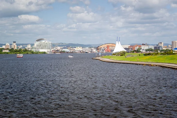 Cardiff Bay Trova Nel Sud Cardiff Capitale Del Galles — Foto Stock