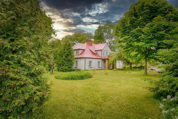 Mansão Histórica Escola Agrícola Sedziejowice Polónia — Fotografia de Stock