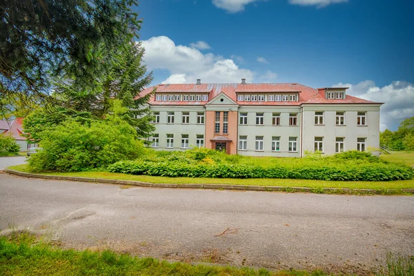 Historisch Landbouwschoolgebouw Stad Sedziejowice Polen — Stockfoto