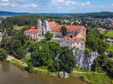 Krakow, Polonya yakınındaki Tyniec Benedictine abbey.
