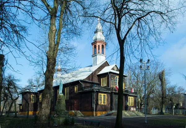 Heilige Verlosser Kerk in de stad van Lodz - Polen — Stockfoto