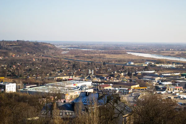 Panorama Sandomierza - Polska — Zdjęcie stockowe