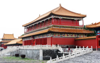 Yasak Şehir sarayda. Beijing. Çin