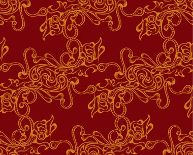 Taranmış süsleme ile Seamless Modeli.