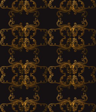 Taranmış çiçek süsleme ile Seamless Modeli.