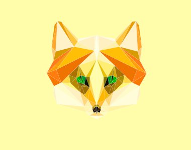 Çokgen görüntü tilki