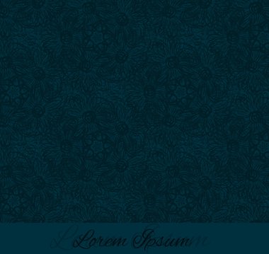 Başlık için bir yer ile çiçek koyu arka plan