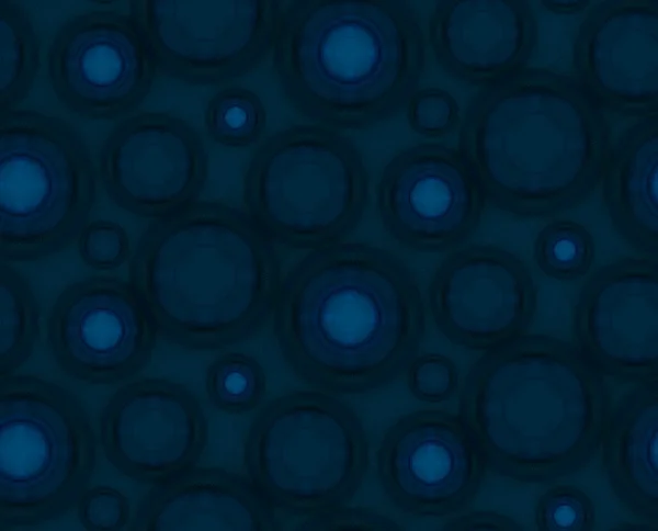 Modèle sans couture turquoise foncé avec des formes rondes . — Image vectorielle