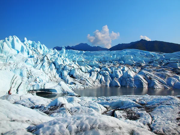 Matanuska-Gletscher, Alaska Stockbild