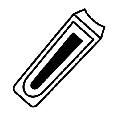 Basit bir tırnak makaslama ikonu. Düzenlenebilir vektör.