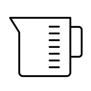 Basit bir ölçü kabı simgesi. Düzenlenebilir vektör.