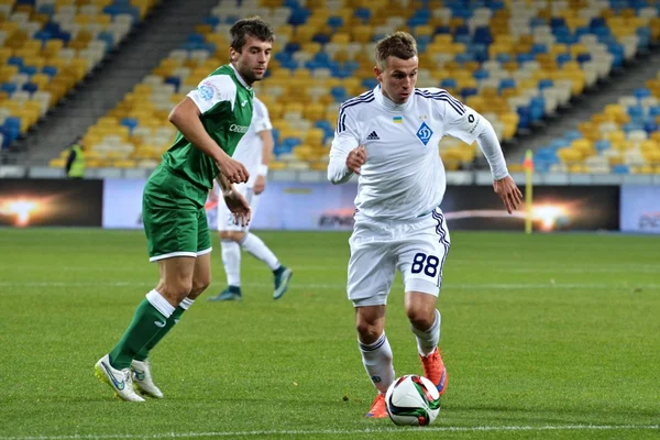 디나모 키예프 5-0 Obolon Brovar 키예프 (7-0 agg.) 우크라이나의 컵에 16에서 — 스톡 사진