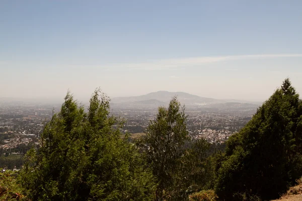 Görünümden Mt. Entoto, Addis Ababa, Etiyopya