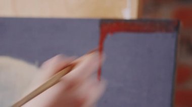 Sanatçı boya resim