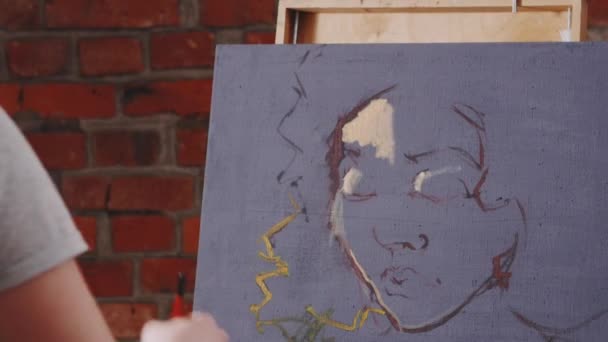 Artiste peint un tableau — Video