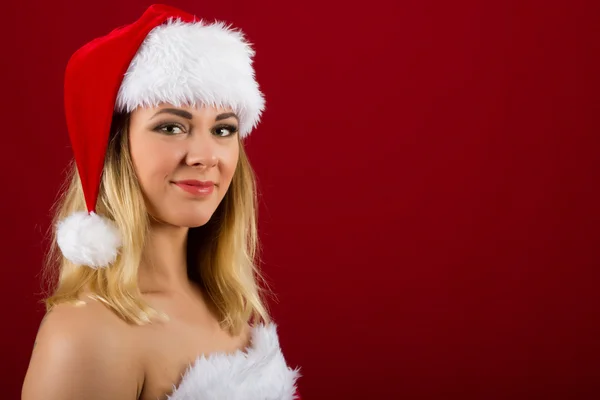 Beautiful Christmas Woman — Stock Photo, Image