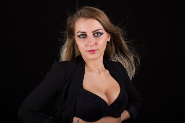 Baştan çıkarıcı kadın iç çamaşırı seksi genç kadın