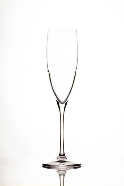 Bicchiere di champagne isolato su bianco — Foto Stock