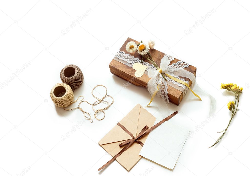 Beautiful handmade gift box (package) 