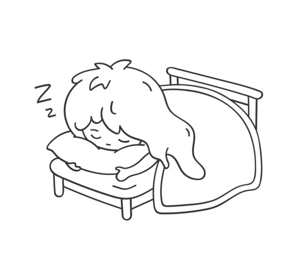 Little Sleeping Mermaid Hugging Pillow Cute Cartoon Character Emoji Sticker  Stock Vector Image by ©arizona--dream #439527216