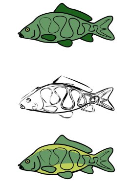 Renkli Noel sazan, geleneksel bir çek balık