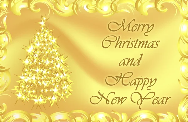 Desejos de Natal e Ano Novo. Cartão de Natal. Presente . — Fotografia de Stock
