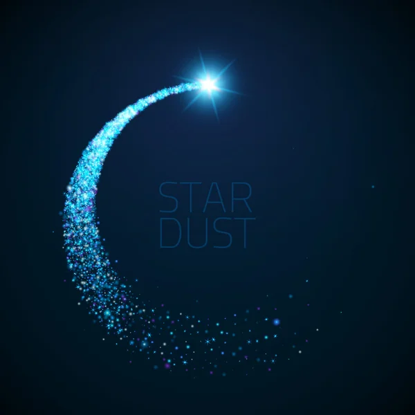 Vecteur étoile poussière cercle. Illustration scintillante magique . — Image vectorielle