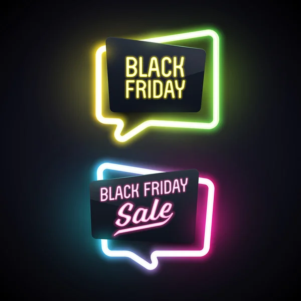 Reihe geometrischer Black-Friday-Banner. — Stockvektor