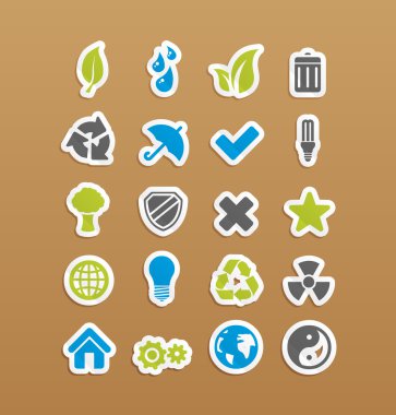 çıkartmalar çevre simgeleri