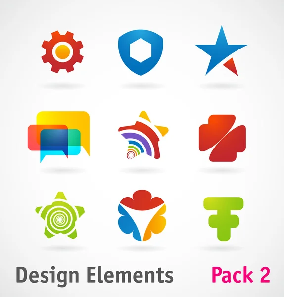 Elementos e iconos de diseño — Vector de stock