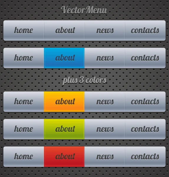 Modèle de menu moderne — Image vectorielle
