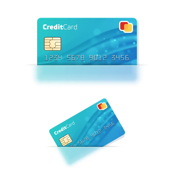 Cartões de crédito realistas —  Vetores de Stock