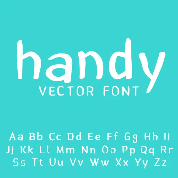 Alfabeto latino dibujado a mano — Vector de stock
