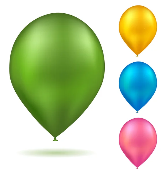 Globos coloridos realistas — Archivo Imágenes Vectoriales