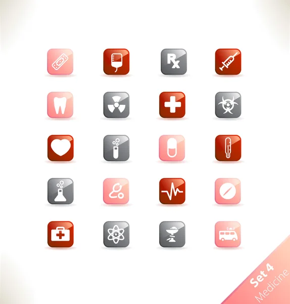 Medical icons set — Stock Vector