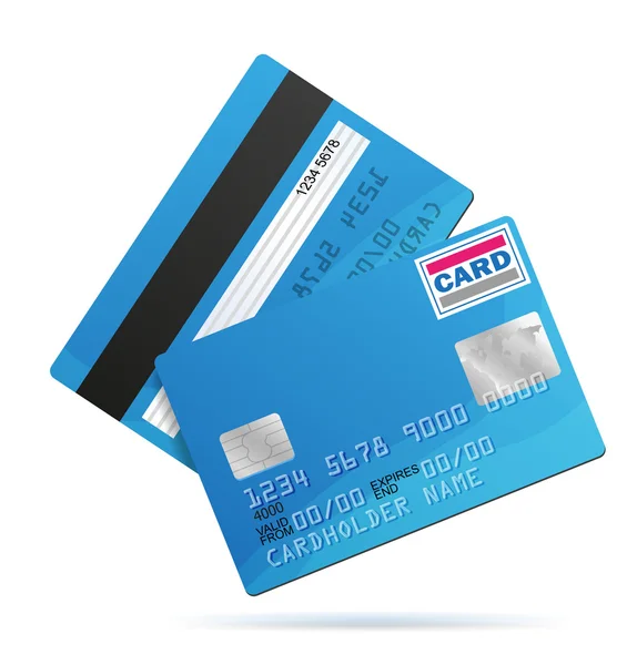 Šablona kreditních karet — Stockový vektor