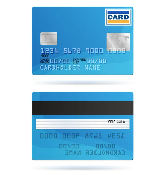 신용 카드 서식 파일 — 스톡 벡터