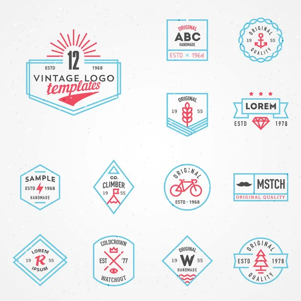 Plantillas de logos vintage — Vector de stock